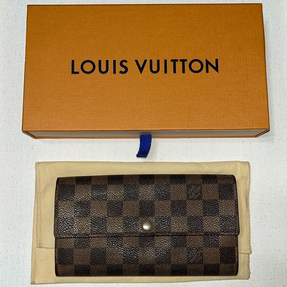 Louis Vuitton Damier Ebene Sarah Wallet